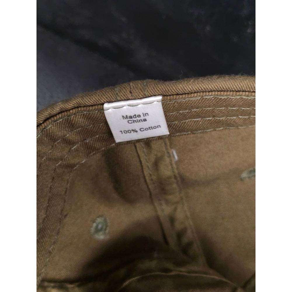 The Home Depot Hat Olive Green Canvas Rivet Patch Strapback Distressed Dad Cap - Picture 5 of 9